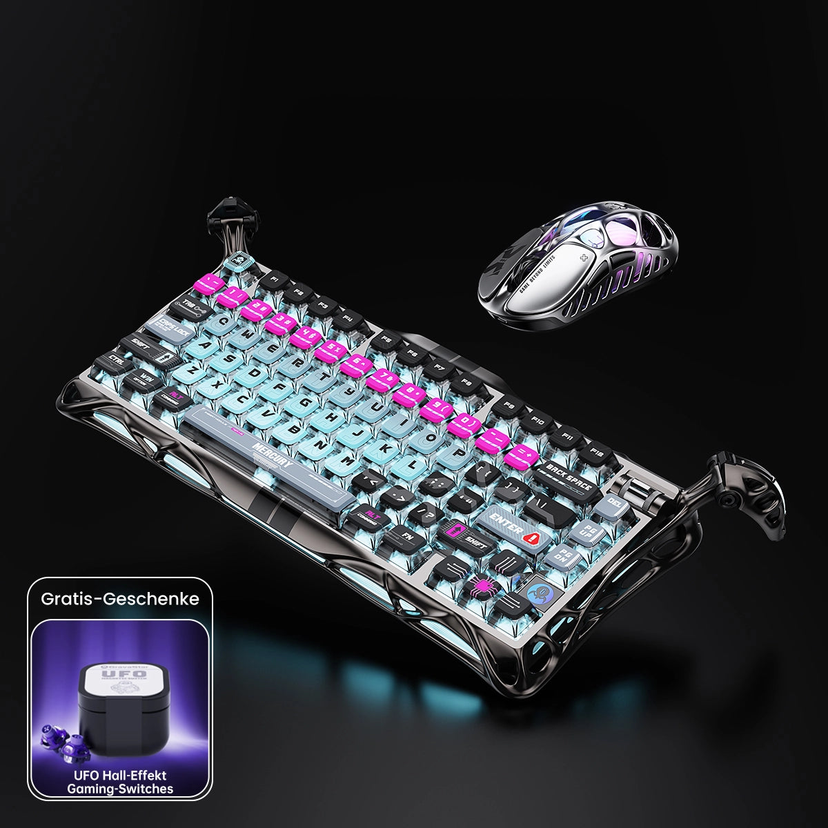 GravaStar 8000Hz Ultra-Schnelles Hall-Effekt Gaming-Komplettset - Cyberpunk