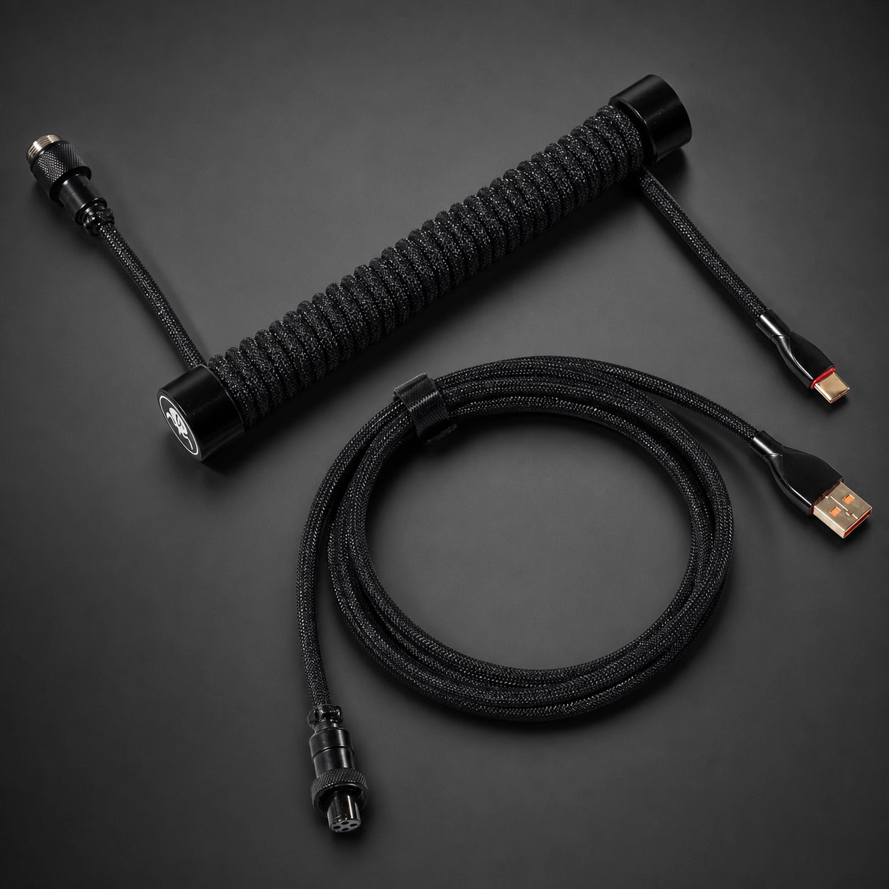 GravaStar Coiled Cable with Premium Sheathing and Aviator Plug