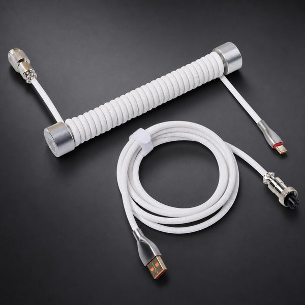 GravaStar Coiled Cable mit Premium Ummantelung und Aviator Plug