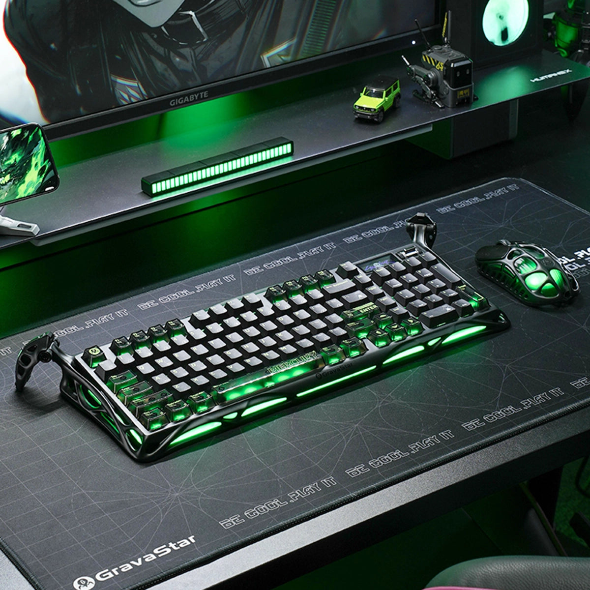 GravaStar K98 Pro Apex Gaming Set - Phantom Black [ANSI Layout]