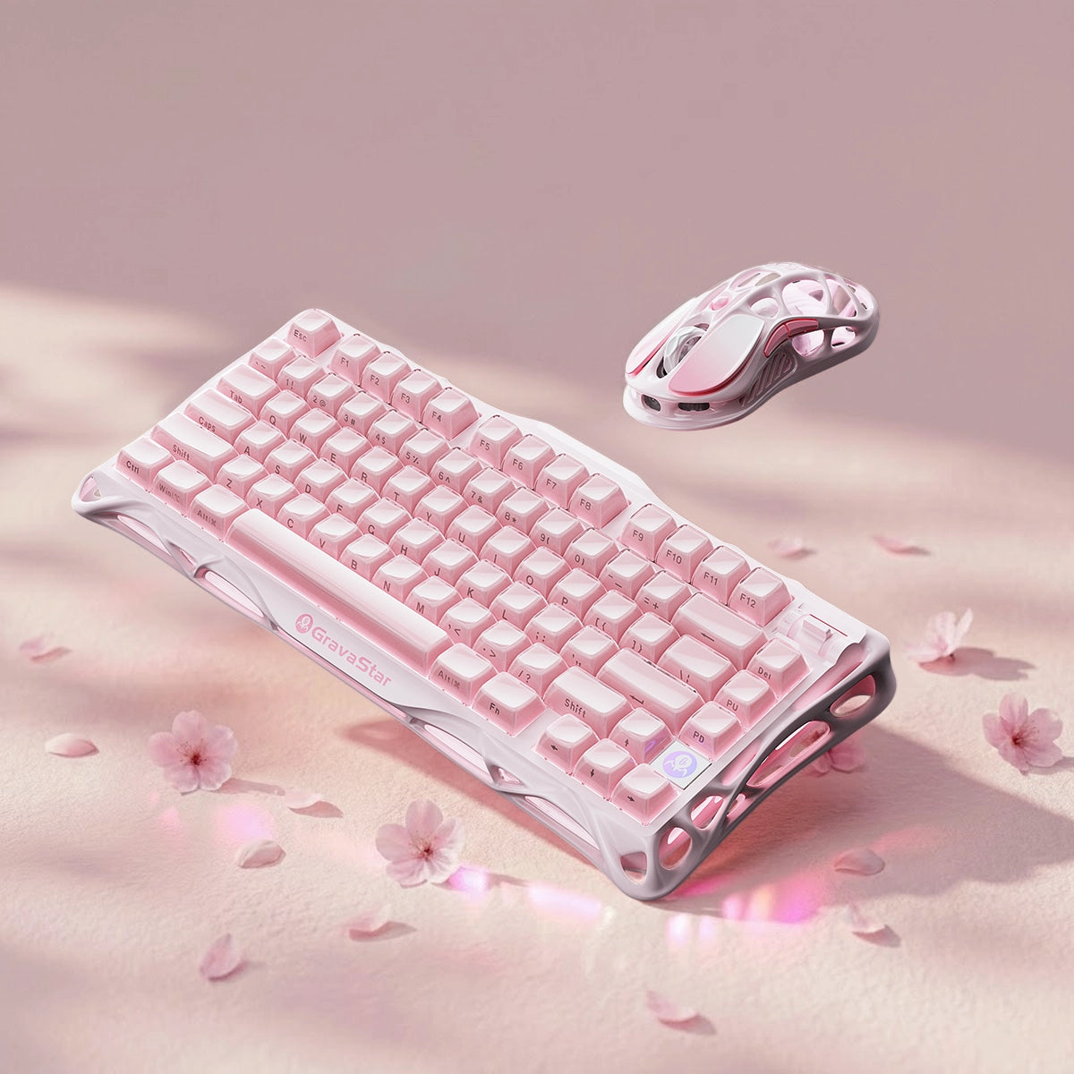 GravaStar Sakura Rosa – Gaming-Komplettset