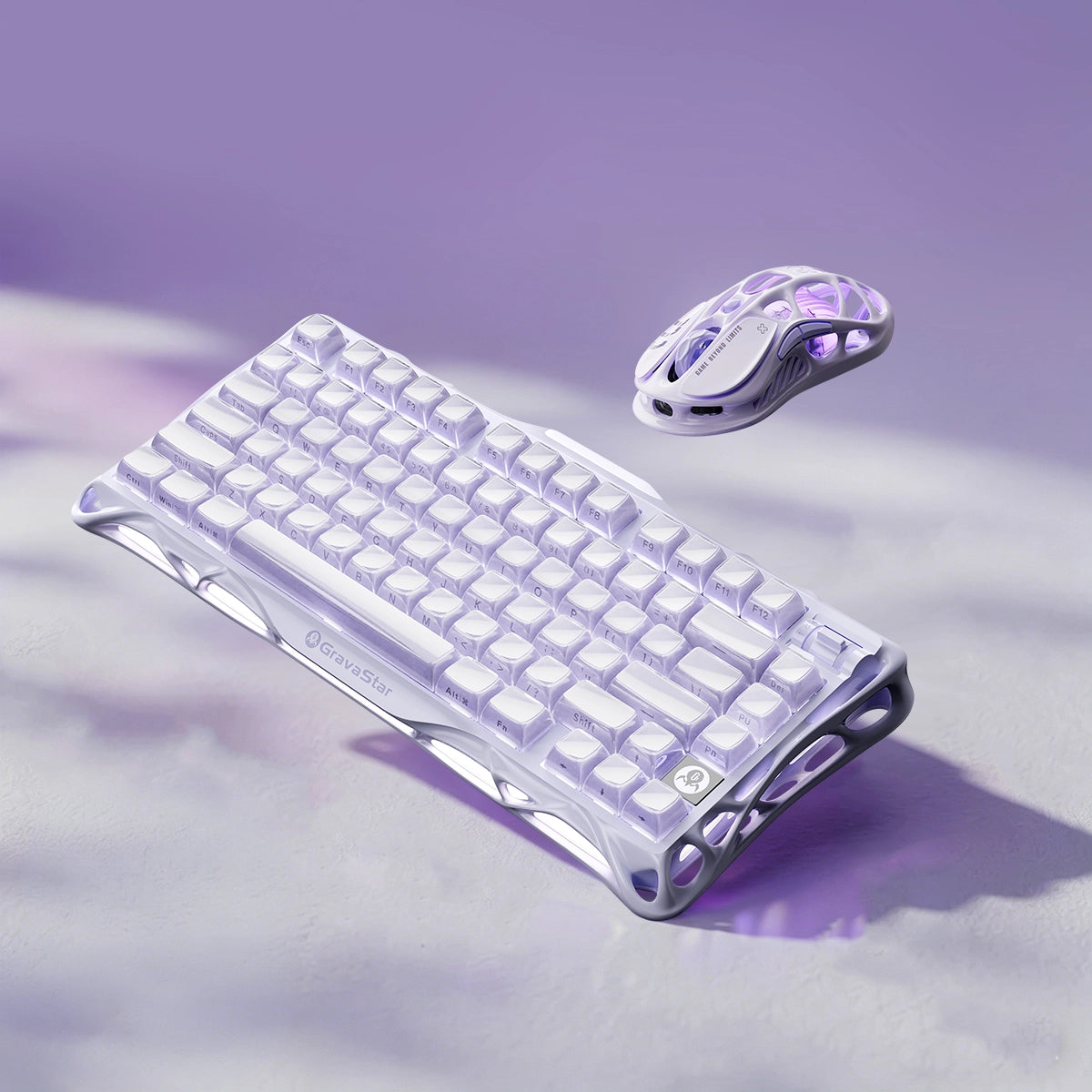 GravaStar Gaming Set - Lavender Purple [ANSI Layout]