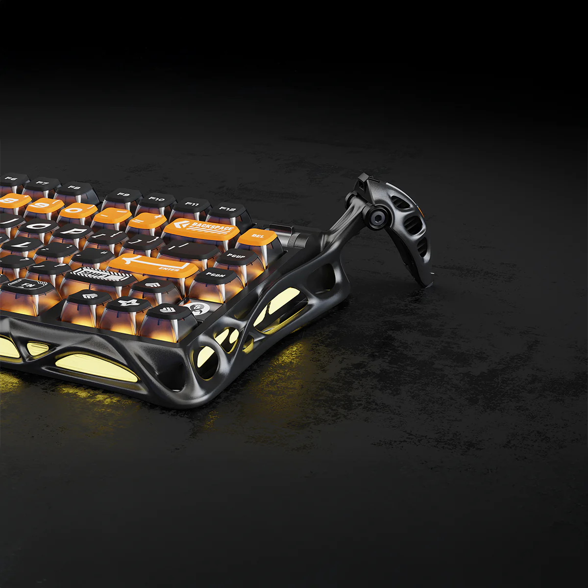 GravaStar-Ultimate-Gaming-Set-Kampfgelb-Sonderedition-bestehend-aus-Mercury-V75-mechanischer-Hall-Effekt-Gaming-Tastatur-und-Mercury-X-Pro-8K-kabelloser-Gaming-Maus-mit-8000Hz-Ultra-Schneller-Reaktionszeit-in-limitierter-Kriegsbeschädigtes-Gelb-Kampf-Optik-für-professionelle-E-Sport-Gamer-und-Gaming-Enthusiasten