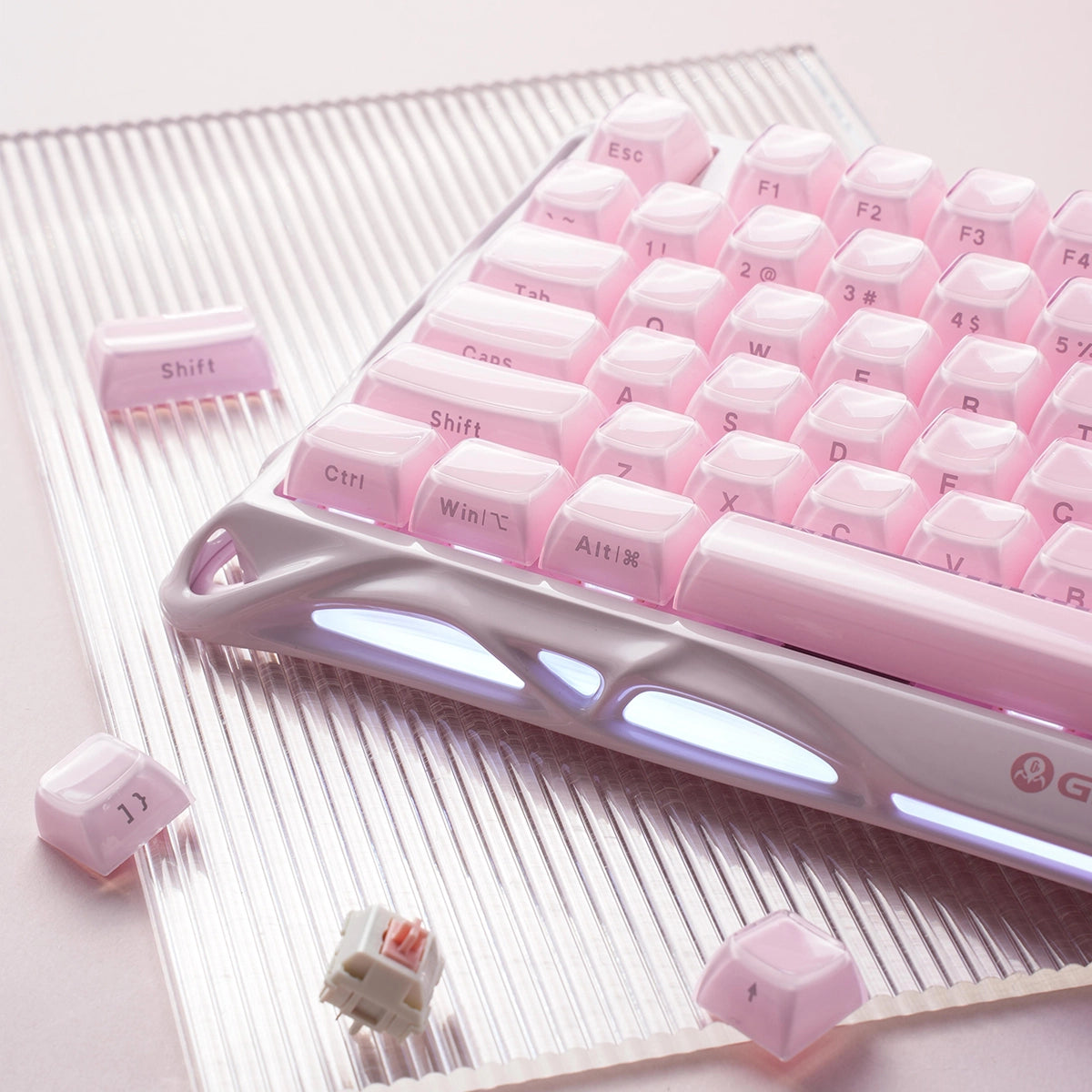 Mercury K1 Sakura Pink – 75% Mechanical Gaming Keyboard | Gasket