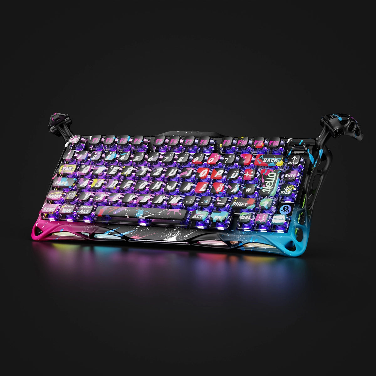 Mercury V75 Pro Hall Effect – Neon Graffiti [ISO-DE/ANSI Layout]