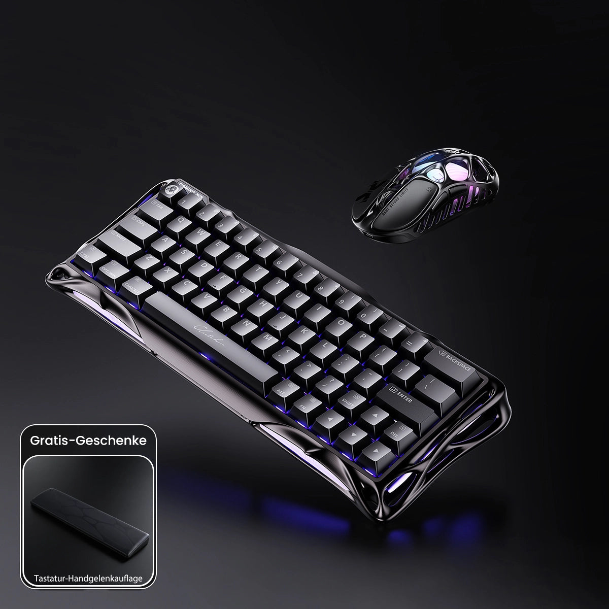 GravaStar V60 Pro Deluxe-Gaming-Komplettset mit Tastenkappen-Set
