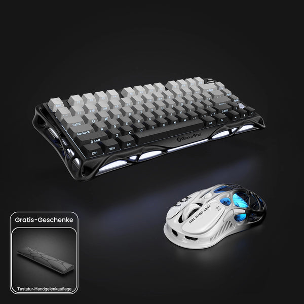 GravaStar Pro Gaming-Set – Verlauf-Schwarz [ISO-DE/ANSI Layout]