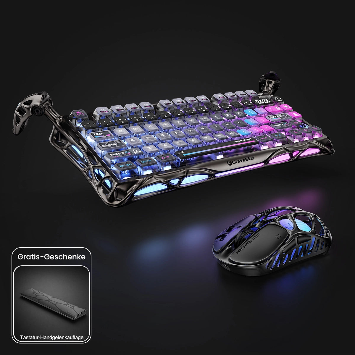 GravaStar Ultimate Gaming-Set – Cyberpunk [ISO-DE/ANSI Layout]