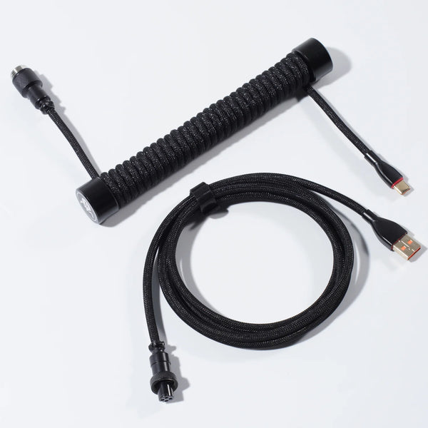 GravaStar Coiled Cable mit Premium Ummantelung und Aviator Plug