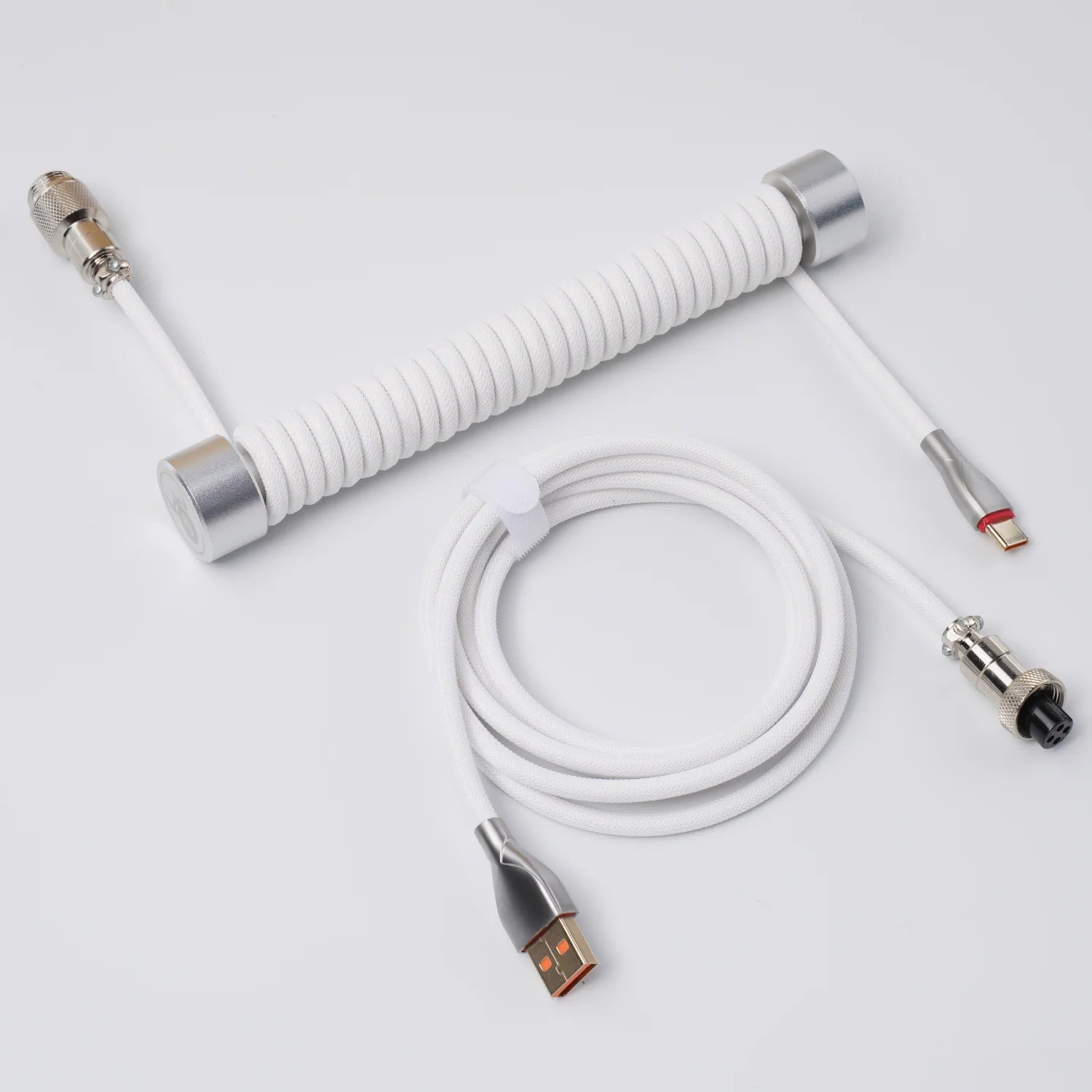 GravaStar Spiral-Aviator USB-Kabel - Weiß