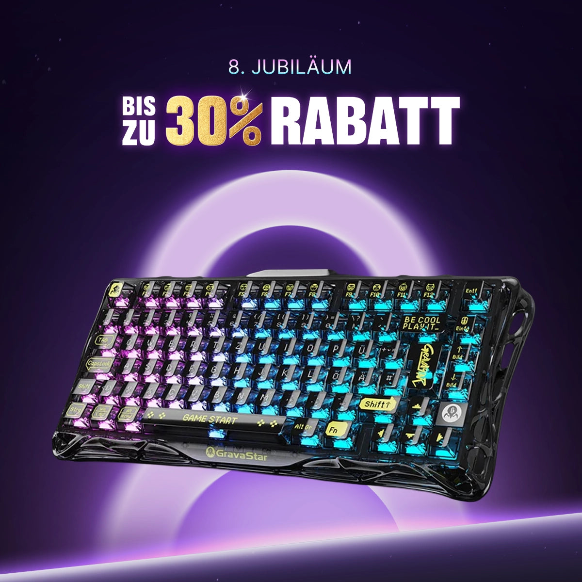 Mercury K1 Lite Mechanisch – Kristall Schwarz