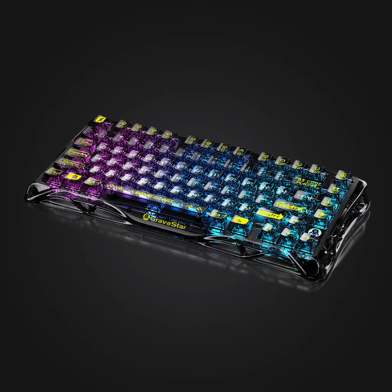 gravastar-mercury-k1-lite-transparent-schwarz-mechanische-tastatur-fur-pc-gaming-mit-RGB-Beleuchtung-kompaktem-entwurf-leichtgewichtigem-pvc-rahmen-und-grava-star-bsun-linearschaltern